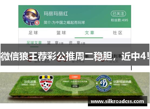 微信狼王荐彩公推周二稳胆，近中4！